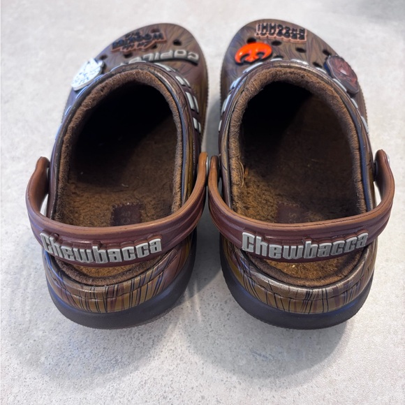 Kids Chewbacca Lined Crocs Star X Wars shoes 12 Child boys girls - Picture 6 of 8